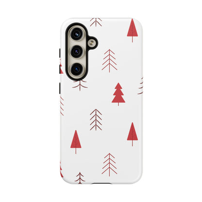 Scandi Red Pine Trees - Samsung Galaxy Series Case