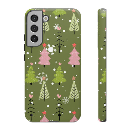 Whimsical Christmas Tree Pattern – Samsung Galaxy Series Case