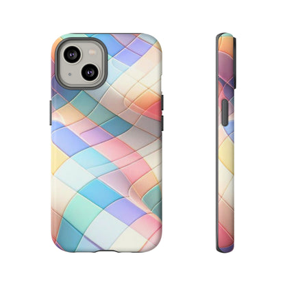 Pastel Prism Plaid iPhone Case