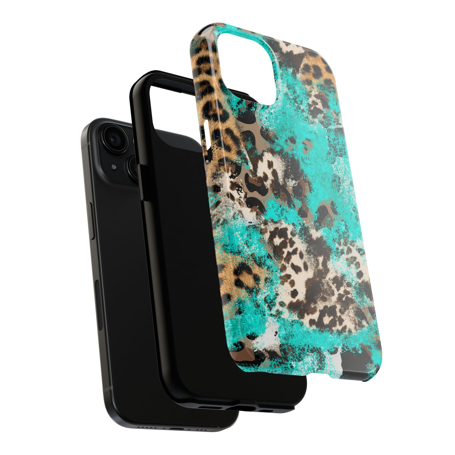 Aqua Splash Leopard - iPhone Series Case