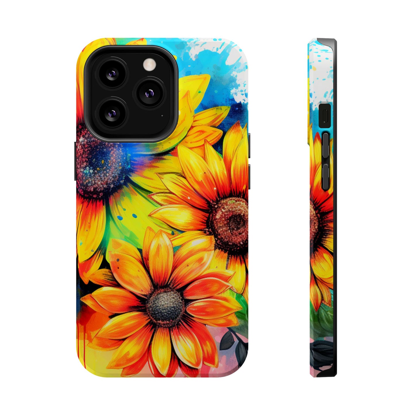 Vibrant Sunflower Splash - MagSafe iPhone Series Case