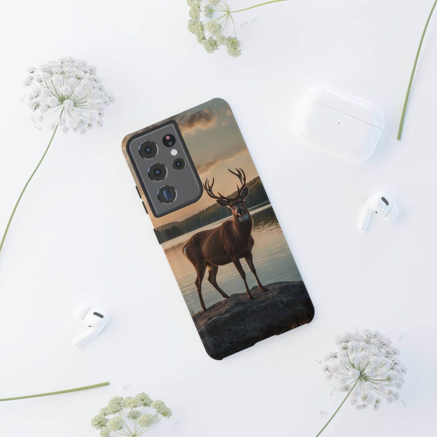 Majestic Stag at Sunset – iPhone Case