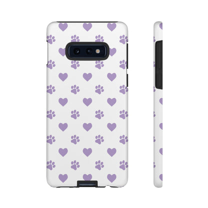 Paw Prints & Hearts – Samsung Galaxy Case, Cute and Durable Design