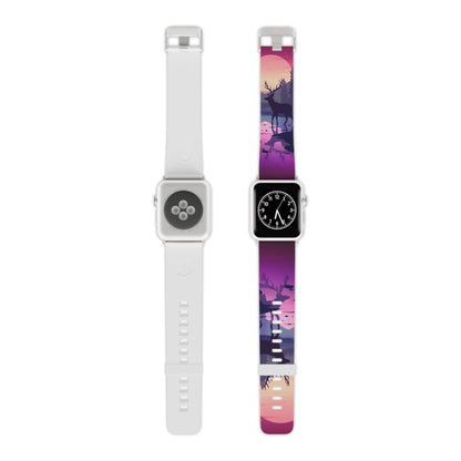 Twilight Elegance Stag Reflection Apple Watch Band