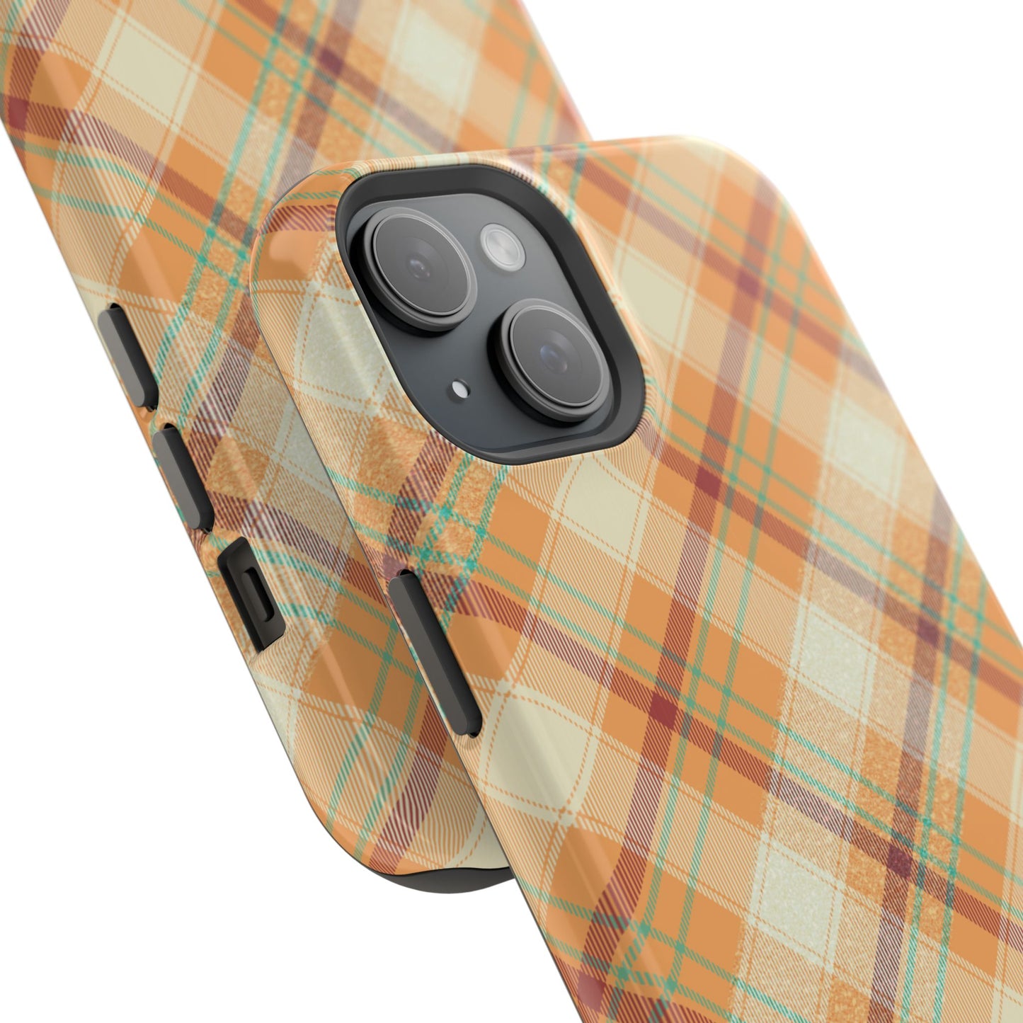 MagSafe Case - Warm Autumn Plaid Design