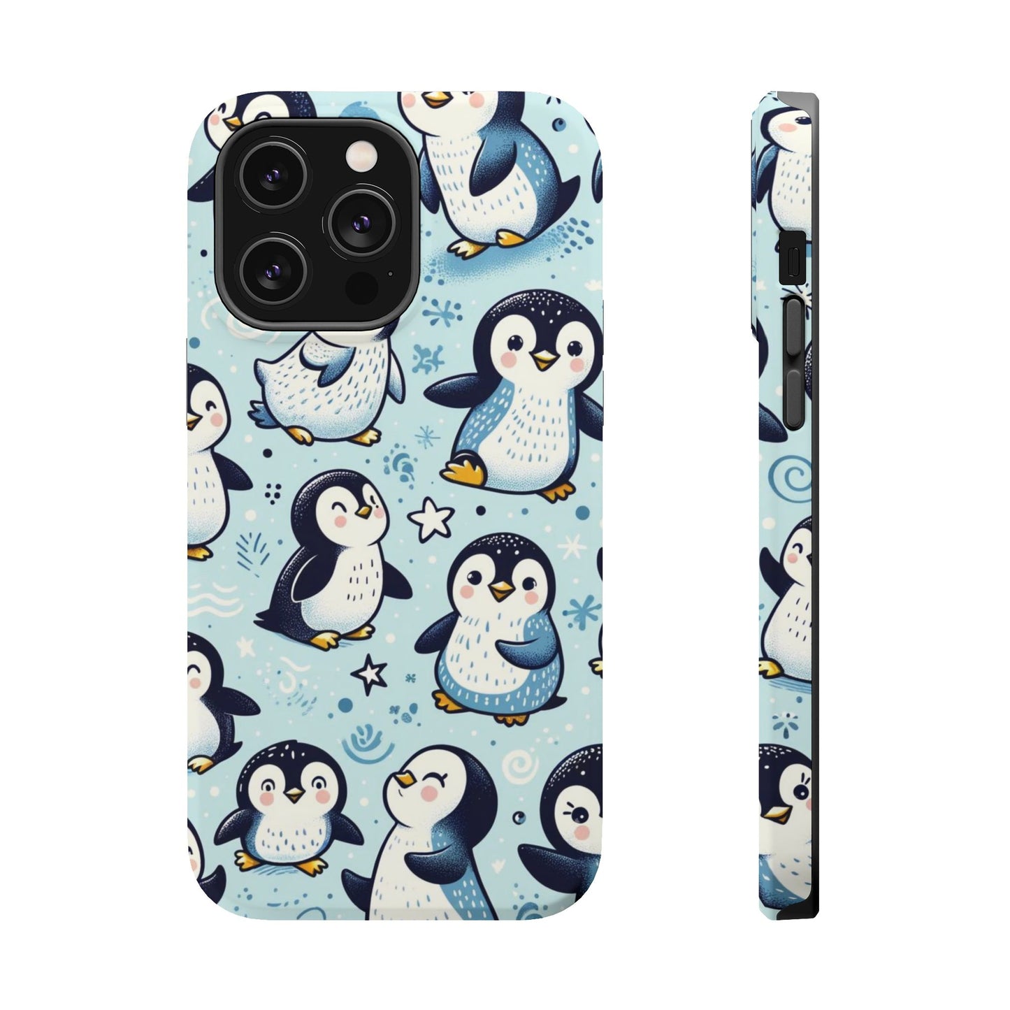 Cute Penguin Parade iPhone Case