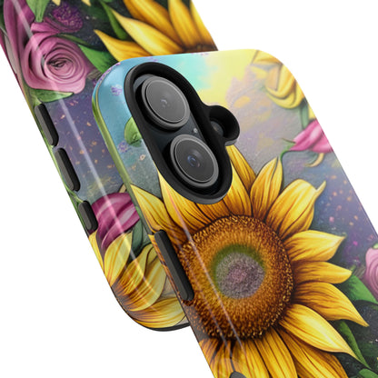 Whimsical Sunflower & Rose Garden - iPhone Series Case