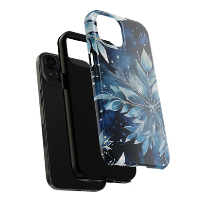 Winter’s Embrace – Blue Snowflake Samsung Galaxy Case