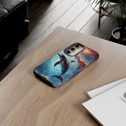 Cosmic Dolphin Space Vibes - Samsung Galaxy Case