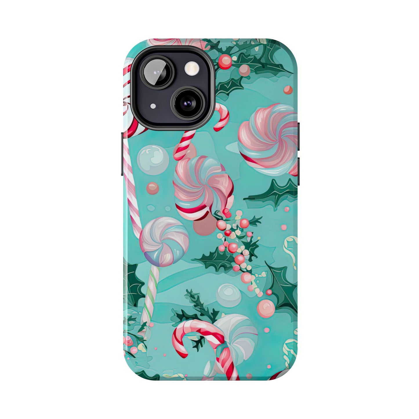 Candy Cane & Peppermint Holiday Delight – iPhone Series Case