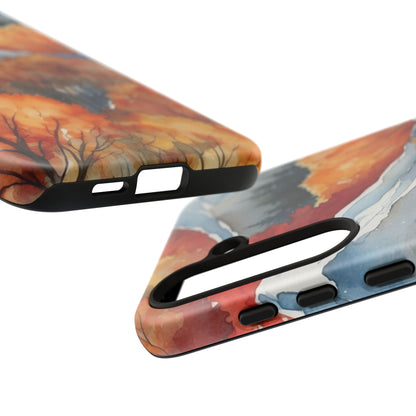 Autumn Mountain Forest Watercolor - Samsung Galaxy Case