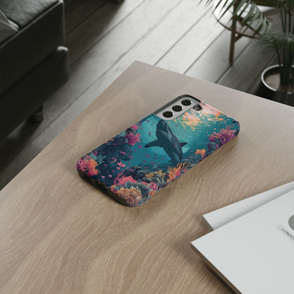 Ocean Shark Coral Reef iPhone Case