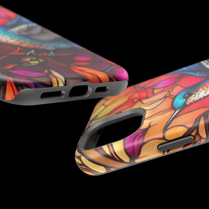 Radiant Multicolor Bird Artwork - MagSafe iPhone Case