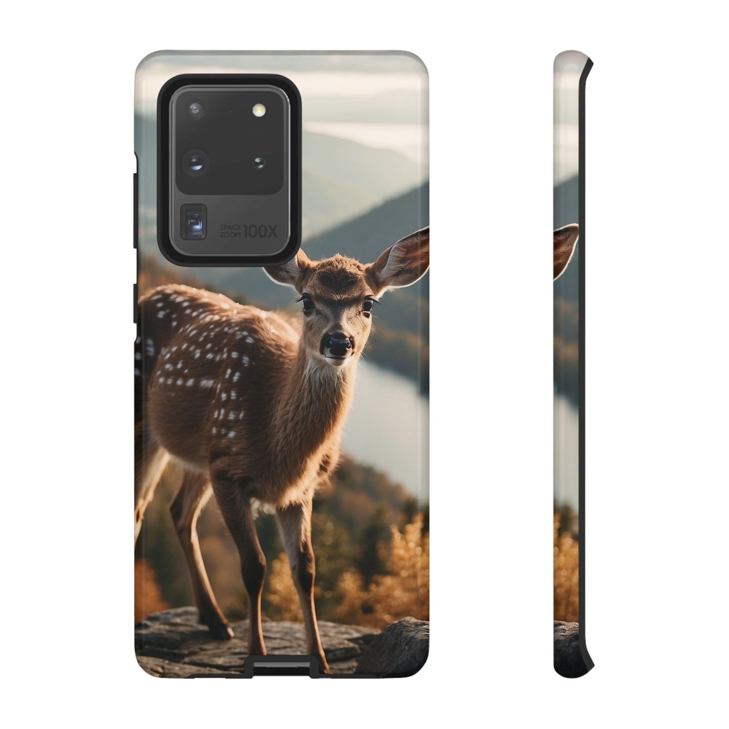 Whimsical Fawn in a Sunlit Forest iPhone Case