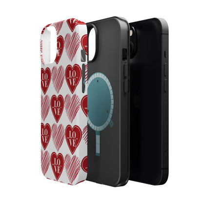 Red Love Heart Pattern – MagSafe