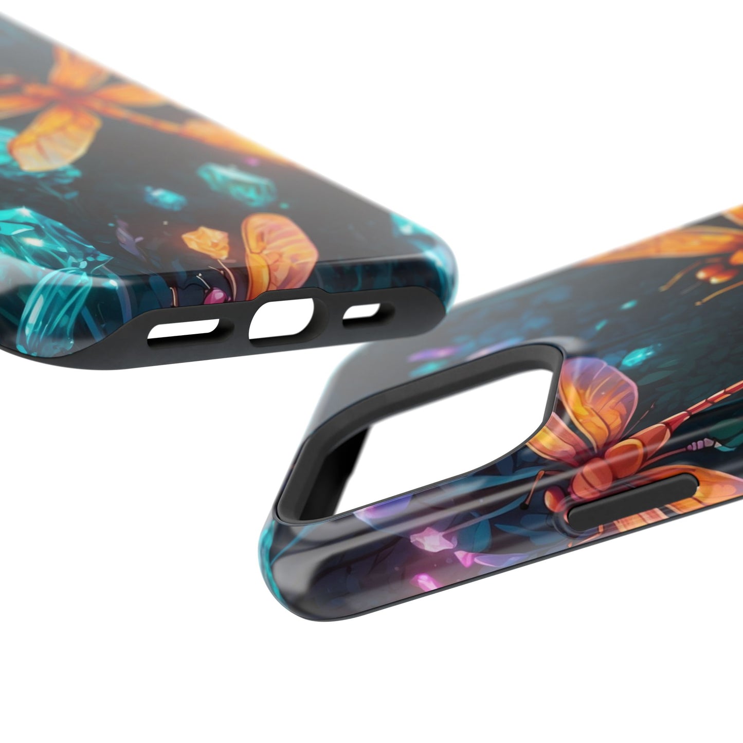 Mystical Dragonflies & Crystals – MagSafe iPhone Series Case