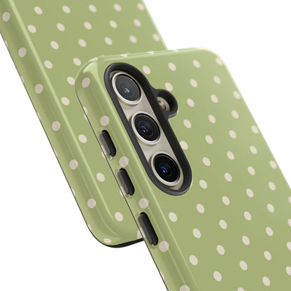 Sage Green Polka Dots – Samsung Galaxy Case