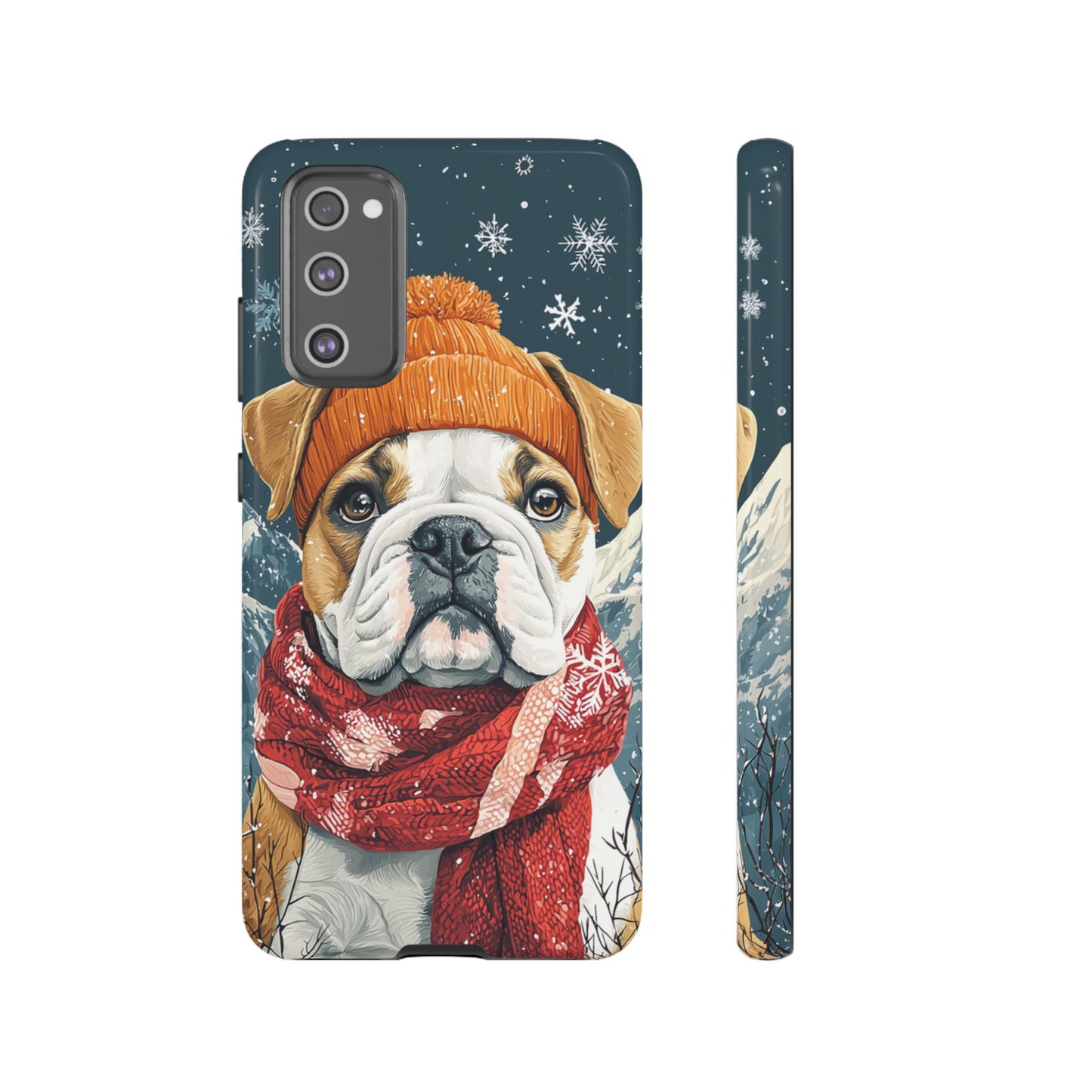 Cozy French Bulldog Samsung Galaxy Case – Rustic Fireplace Protective Cover