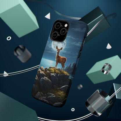 Enchanted Fawn Under the Moonlit Sky MagSafe iPhone Case