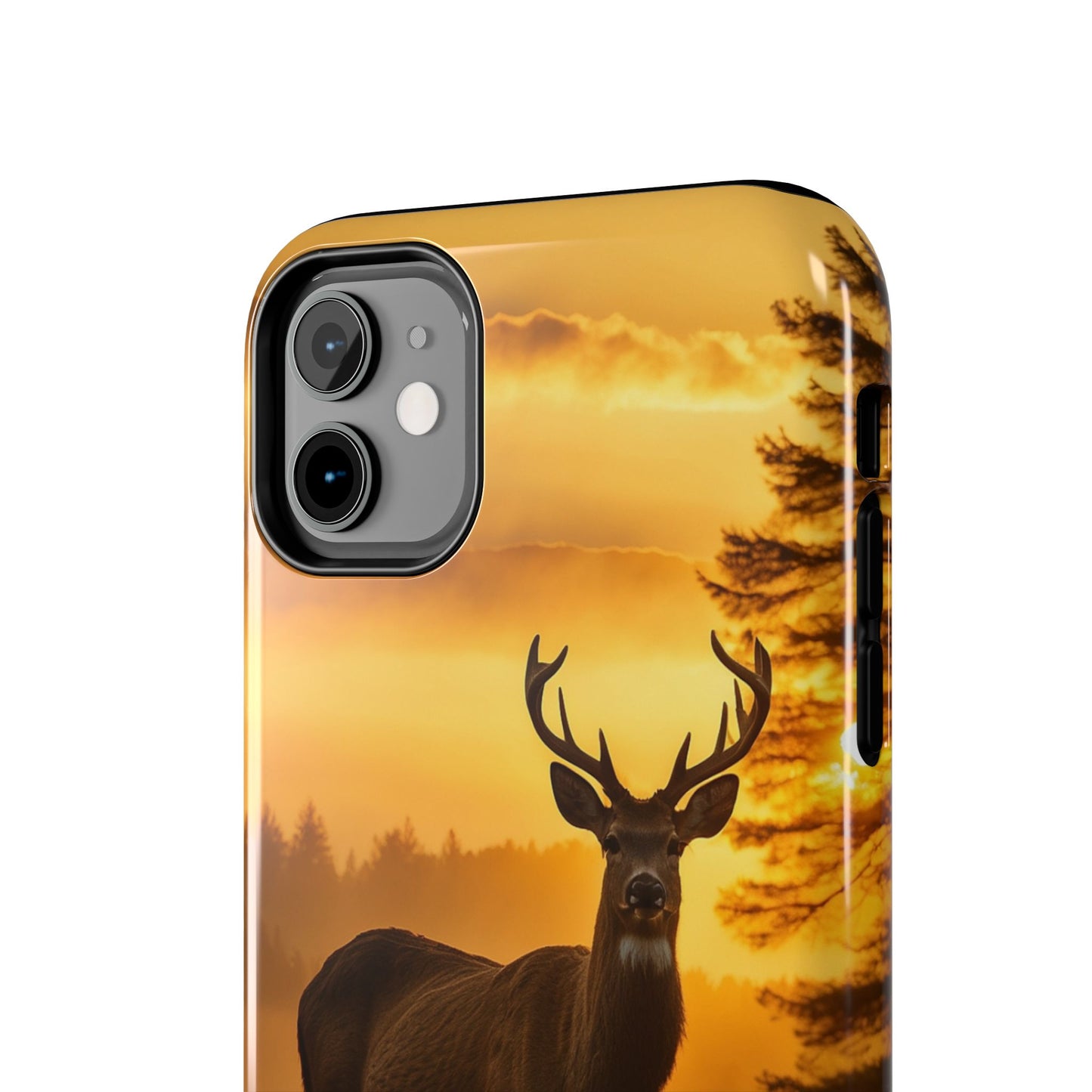 Sunset Majesty: Regal Stag – iPhone Case