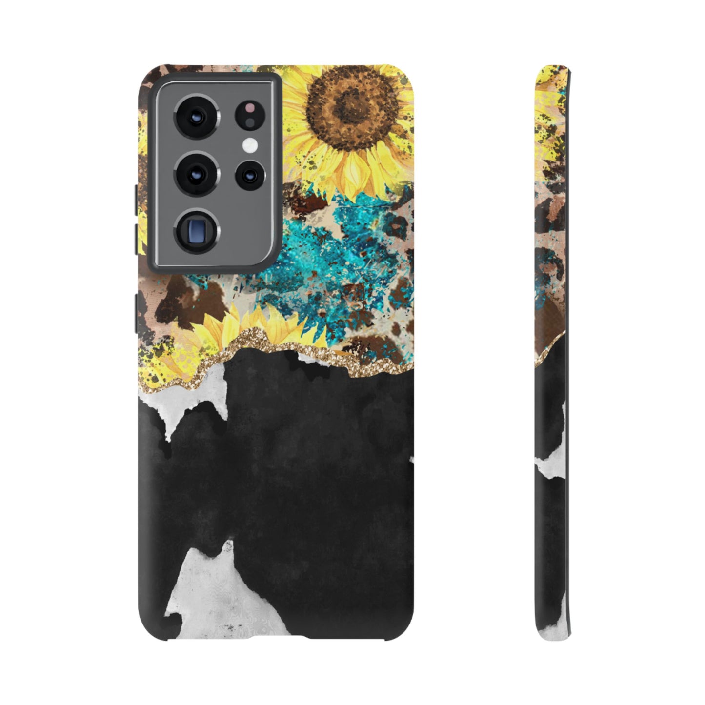 Rustic Sunflower Leopard Glam - Samsung Galaxy Series Case