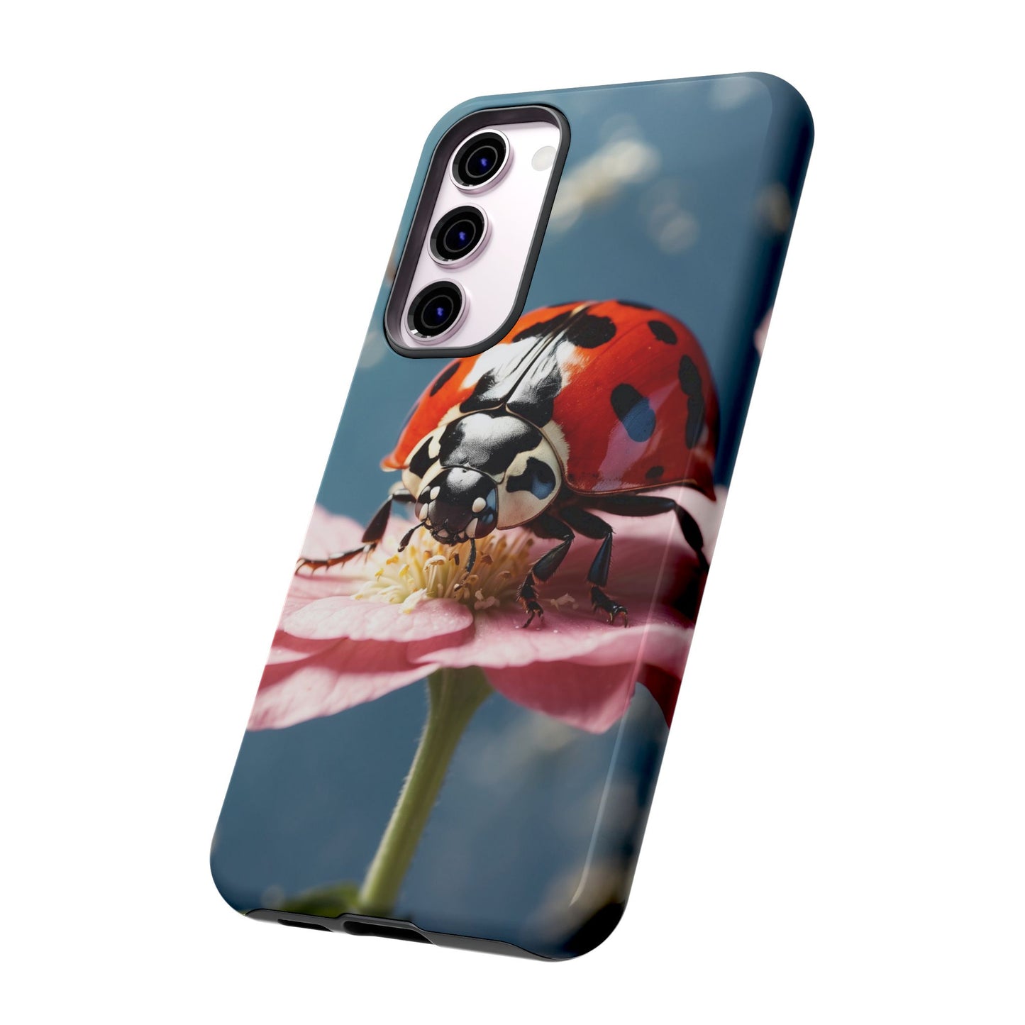 Samsung Galaxy Case: Floral Ladybug Delight