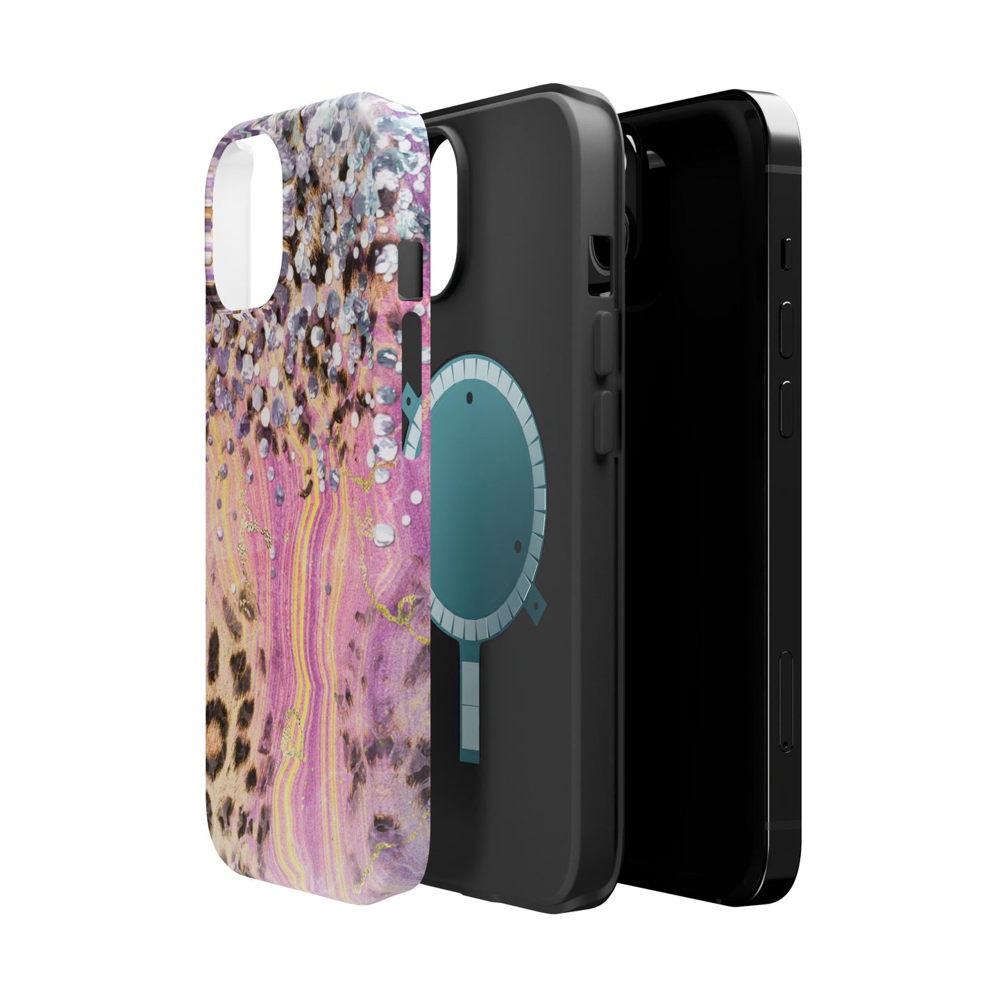 Glitter Glam Leopard – Magsafe iPhone Series Case