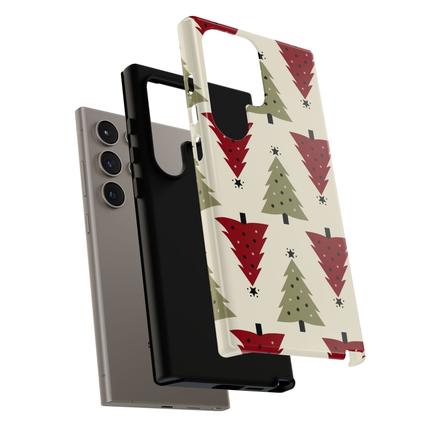 Retro Christmas Trees Pattern - Samsung Galaxy Series Case