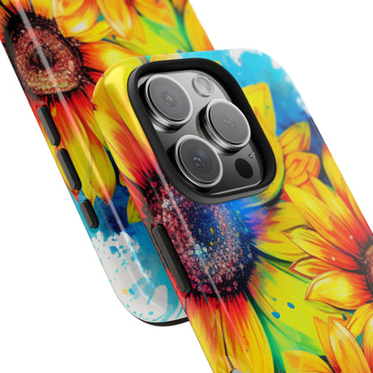 Vibrant Sunflower Splash - iPhone Series Case