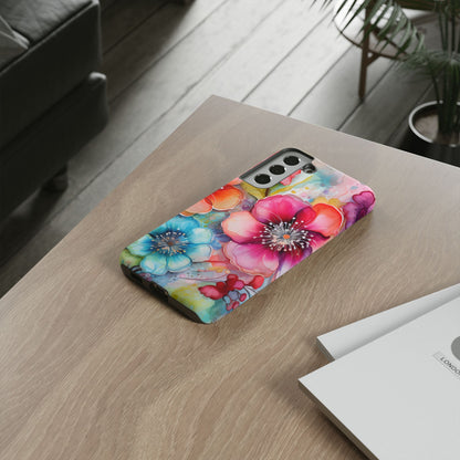 Vibrant Watercolor Floral Garden - Samsung Galaxy Series Case