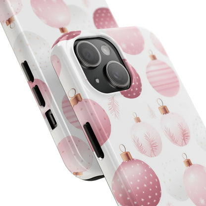 iPhone Case: Merry in Pink – Christmas Balls