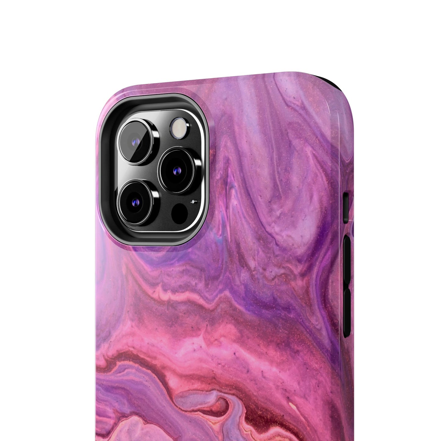 Lavender Dreamscape – iPhone Case with Pink & Purple Marble Swirl