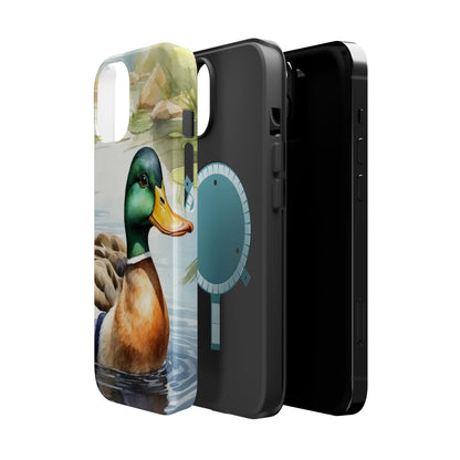 Serene Duck Reflection - MagSafe iPhone Case