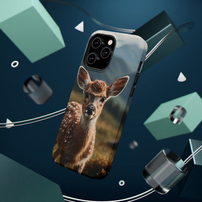 Gentle Fawn in Mountain Meadows MagSafe iPhone Case