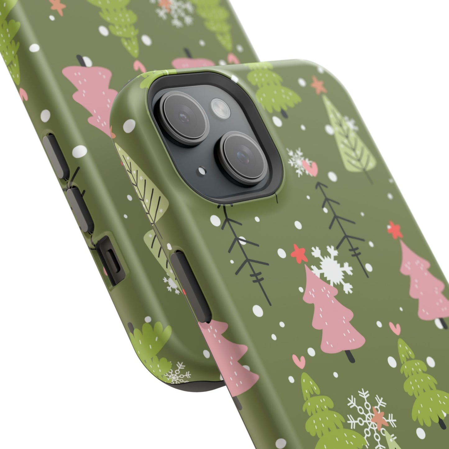 Whimsical Christmas Tree Pattern – MagSafe Phone Series Case