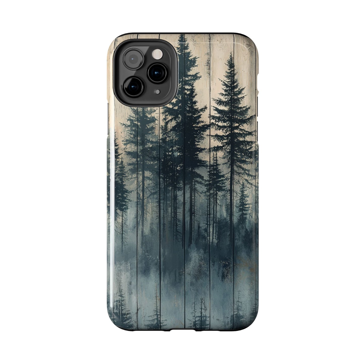 Misty Forest iPhone Case - Rustic Nature-Inspired Protective Cover