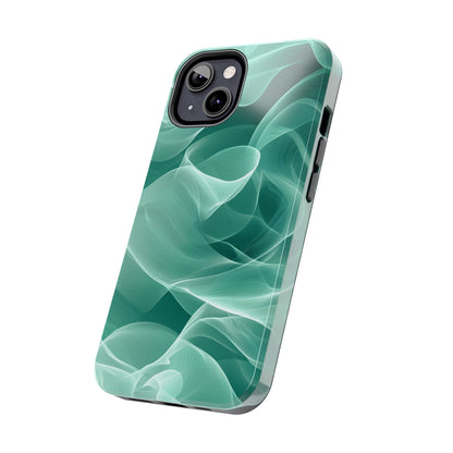 Emerald Flow iPhone Case – Translucent Green Fabric - Inspired Design - BOGO Cases