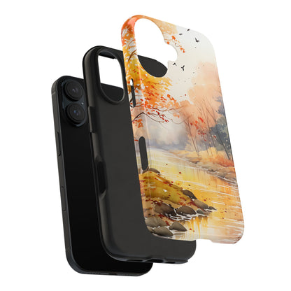 Autumn River Serenity – iPhone Case