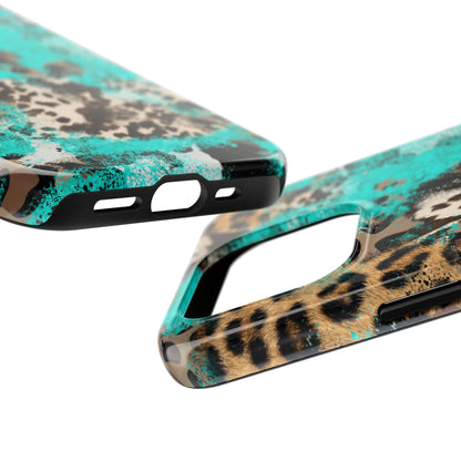 Aqua Splash Leopard - iPhone Series Case