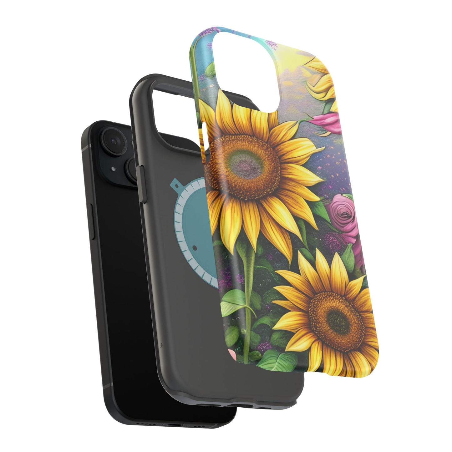 Whimsical Sunflower & Rose Garden - MagSafe iPhone Series Case