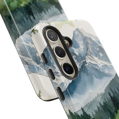 Watercolor Alpine Mountainscape - Samsung Galaxy Case