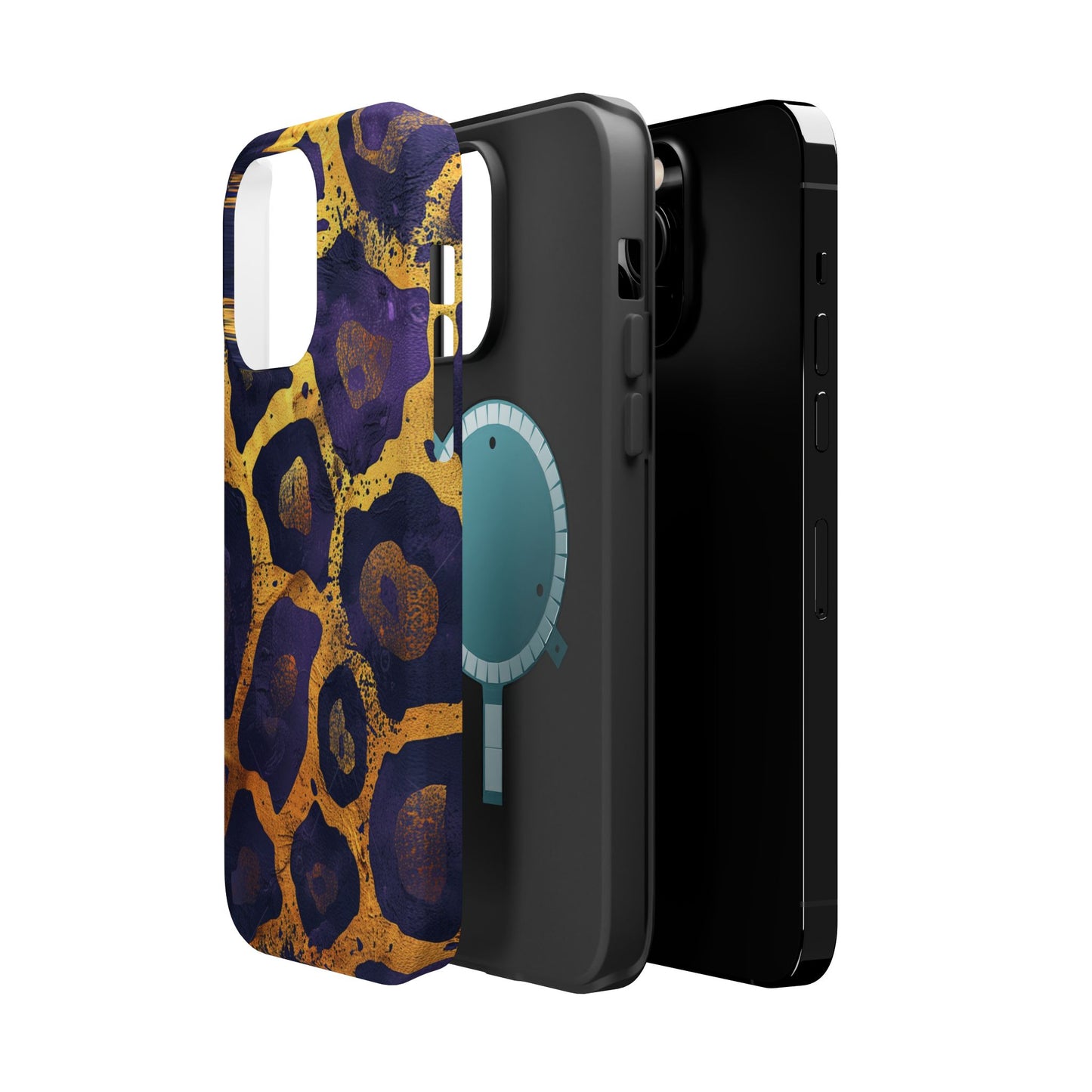 Regal Amethyst Leopard iPhone Case