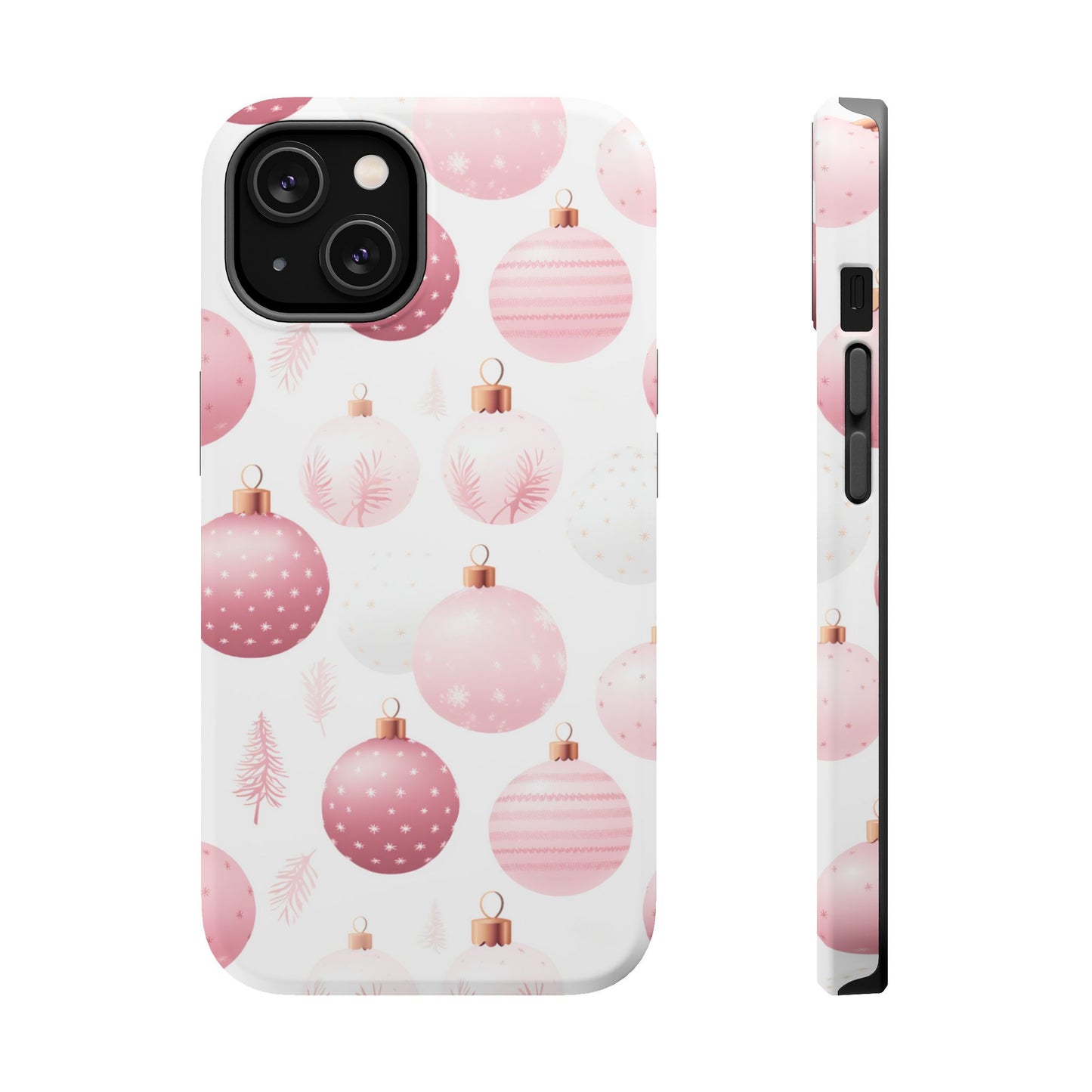 MagSafe iPhone Case: Merry in Pink – Christmas Balls