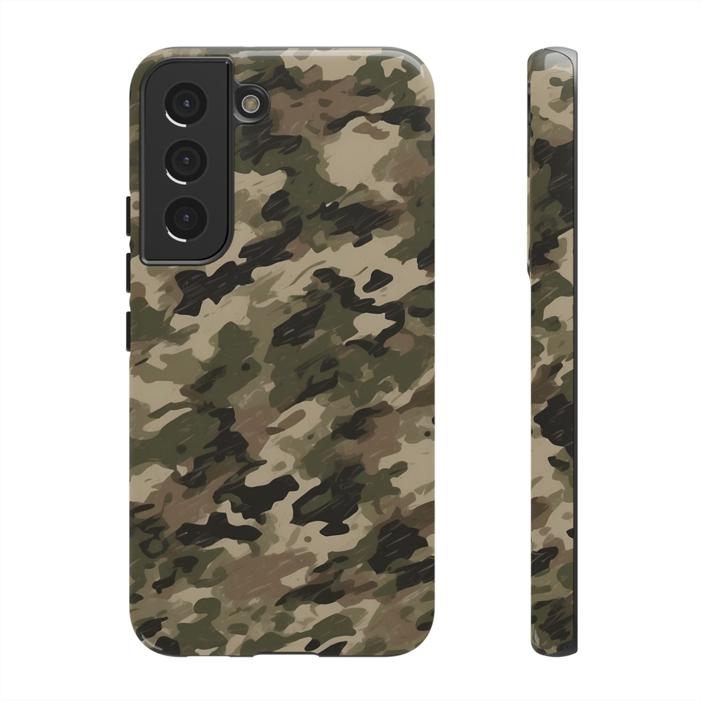 Classic Light Brown Camouflage – Premium Samsung Galaxy Case, Rugged and Stylish