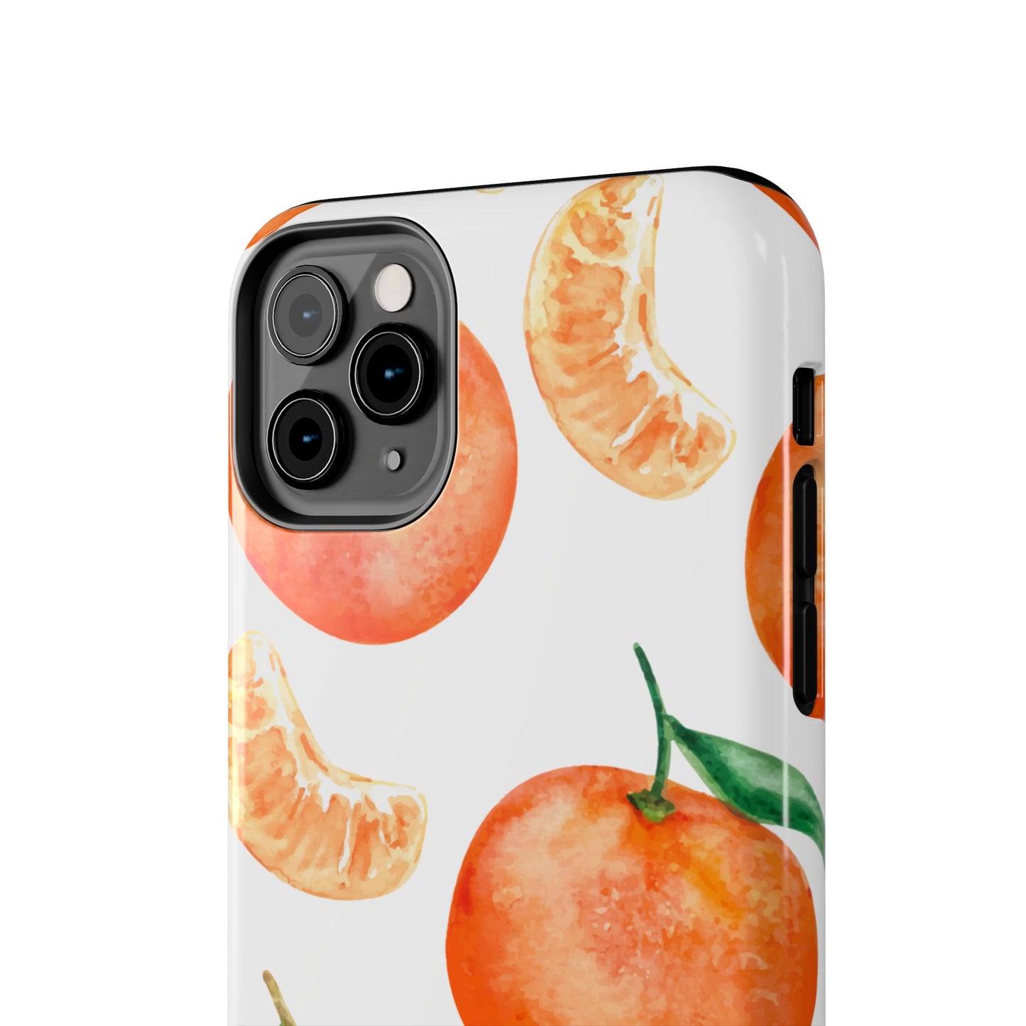 Tangerine Dreams Tough iPhone Case – Watercolor Orange Design, Shockproof Dual Protection - BOGO Cases