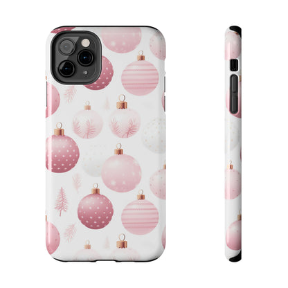 iPhone Case: Merry in Pink – Christmas Balls