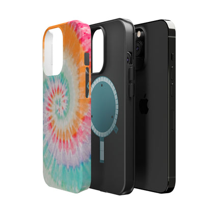 Pastel Tie-Dye MagSafe iPhone Case – Soft Colors & Magnetic Functionality