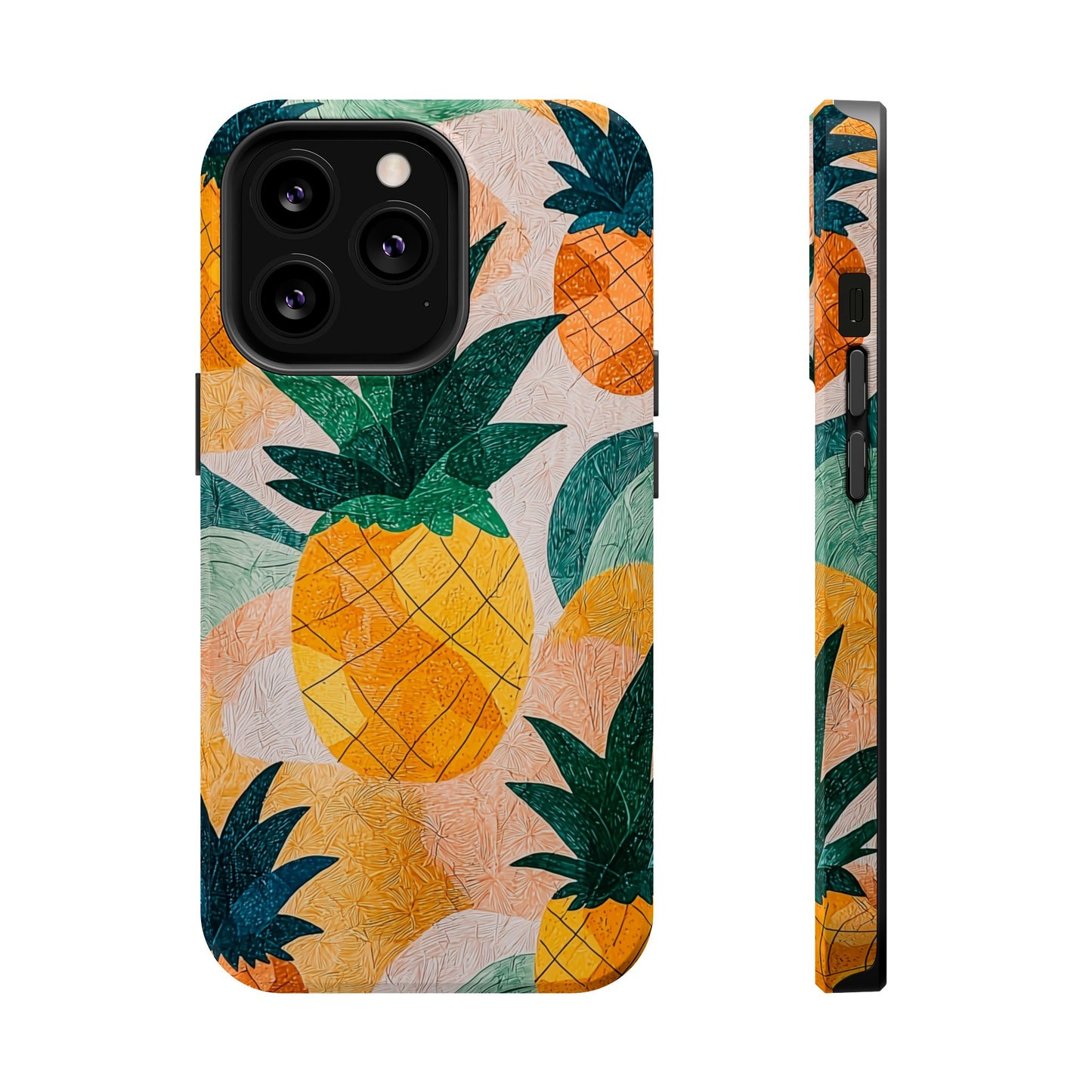 Tropical Pineapple MagSafe iPhone Case – Vibrant Fruit Design, Tough Dual-Layer Protection