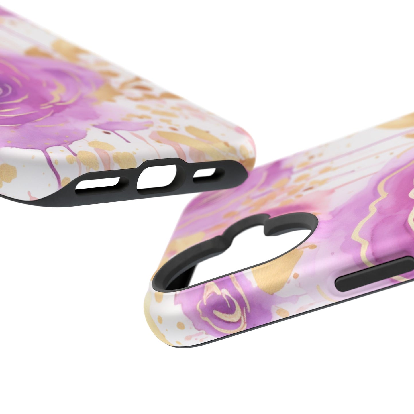 Radiant Purple & Gold Floral - MagSafe iPhone Series Case