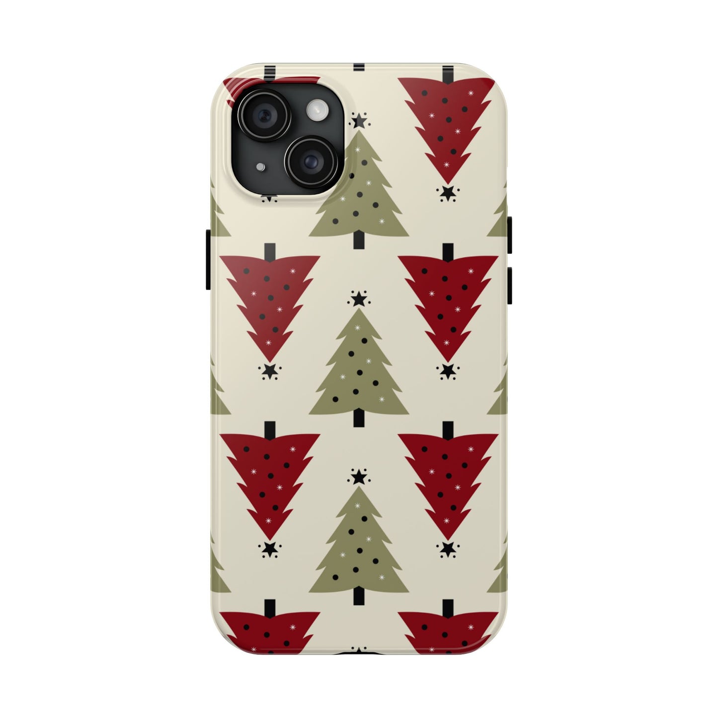 Retro Christmas Trees Pattern - iPhone Series Case